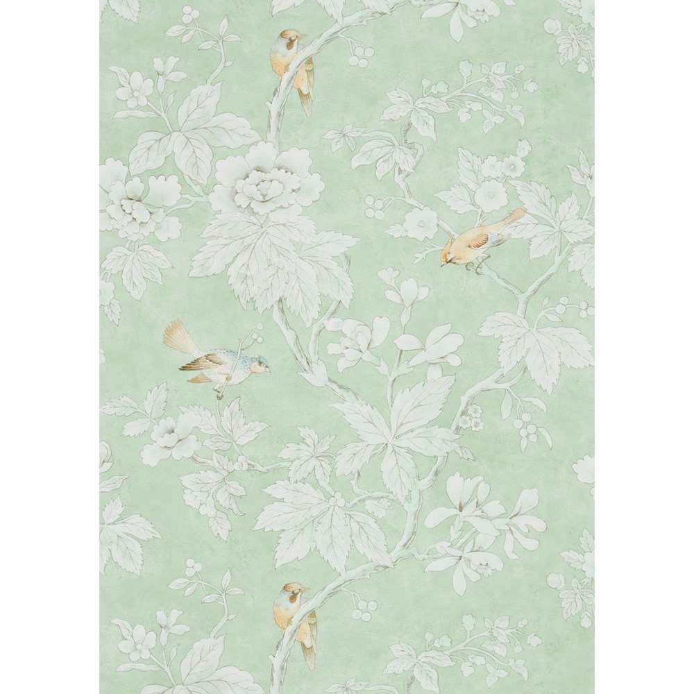 Chiswick Grove 216387 Wallpaper by Sanderson in Sage Green